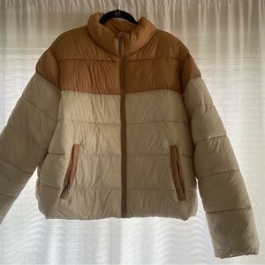 Time & Tru 2 toned puffer jacket